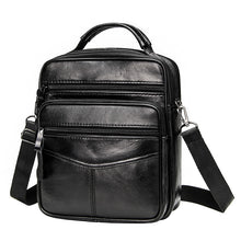 Load image into Gallery viewer, Genuine Leather Male's Crossbody Bag Casual Business Leather Men's Messenger Bag Vintage Men Big Bag Zipper Shoulder Handbags
